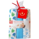 Scutece textile pentru bebelusi 3 buc - Bobobaby - Albastru