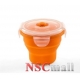 Recipient plabil din silicon pentru hrana orange 230 ml 4466 Nuvita